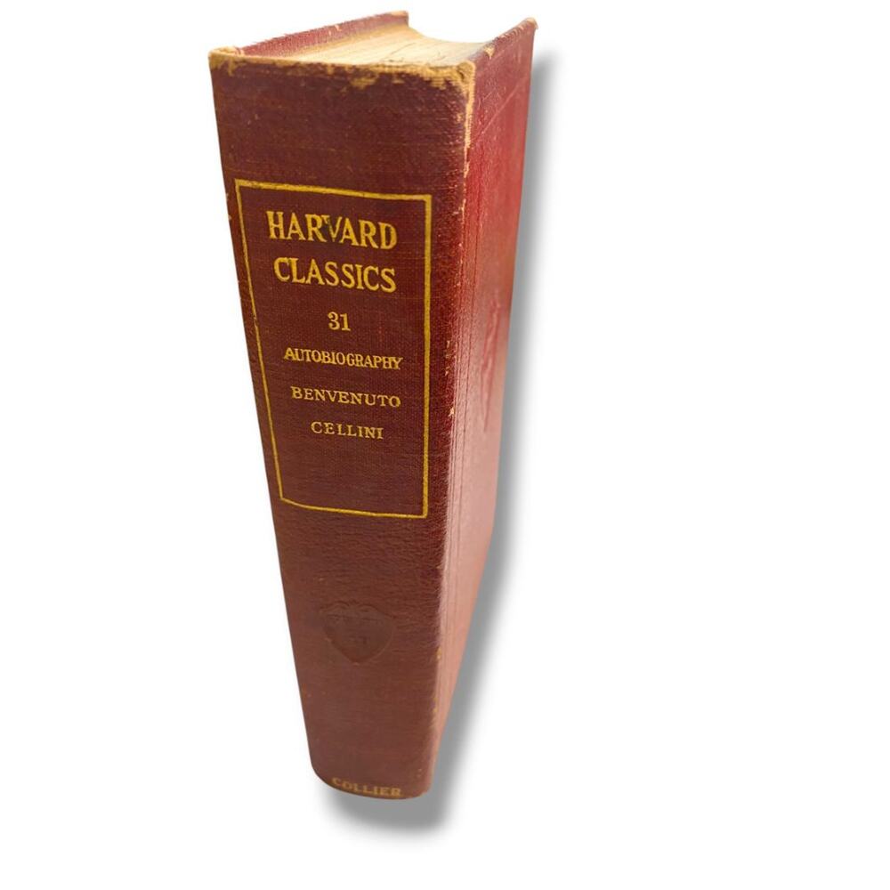 Harvard Classics 31 Autobiography Bevenuto Cellini 1910 Hardcover Book